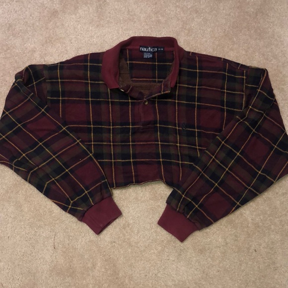 Vintage Nautica cropped-collared tee!! - Picture 1 of 2